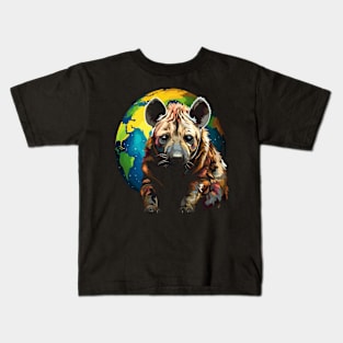 Hyena Earth Day Kids T-Shirt